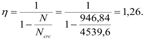 М455, 25, Коефіцієнт